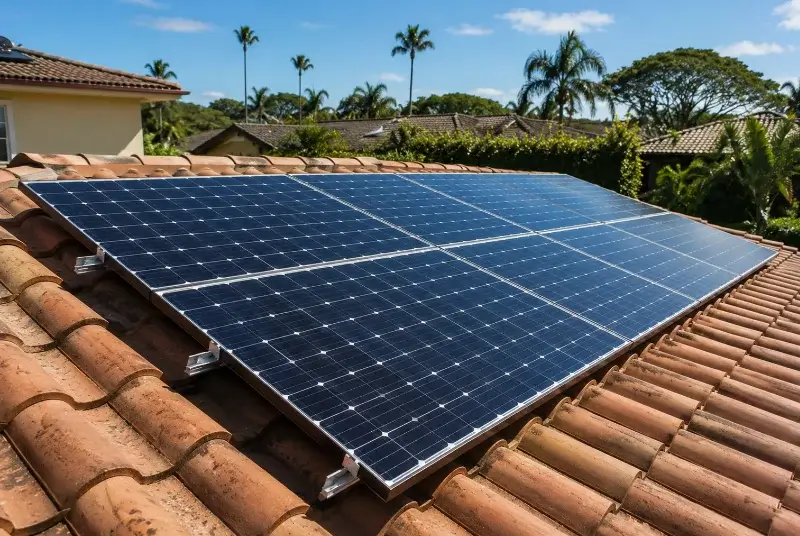 Installation de panneaux solaires à Langouet